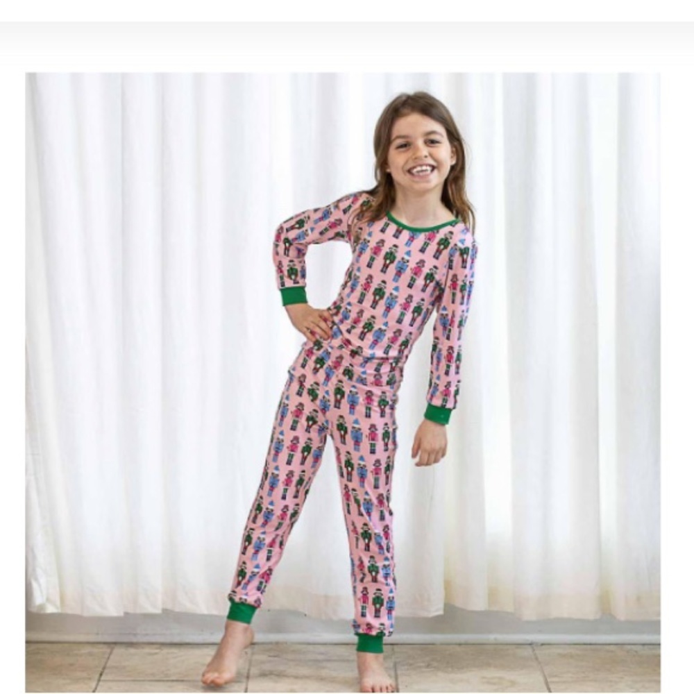 The Royal Standard Christmas Nutcracker Pajama Set Pink Green Girls Size 2T